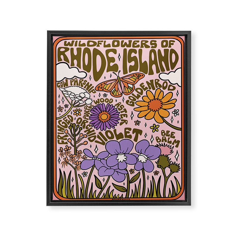 Rhode Island Wildflowers Framed Canvas Print Gallery Image 8