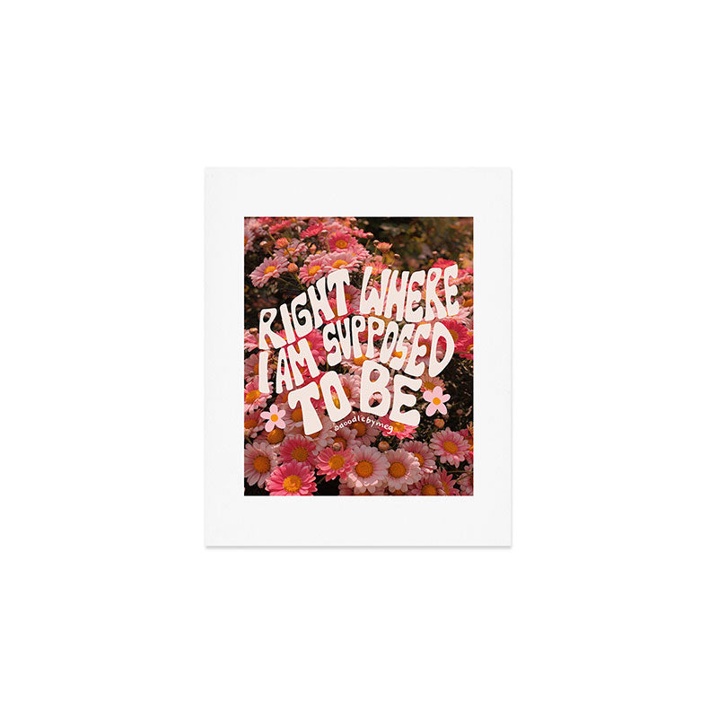 Right Where You Belong Art Print Gallery Image 1