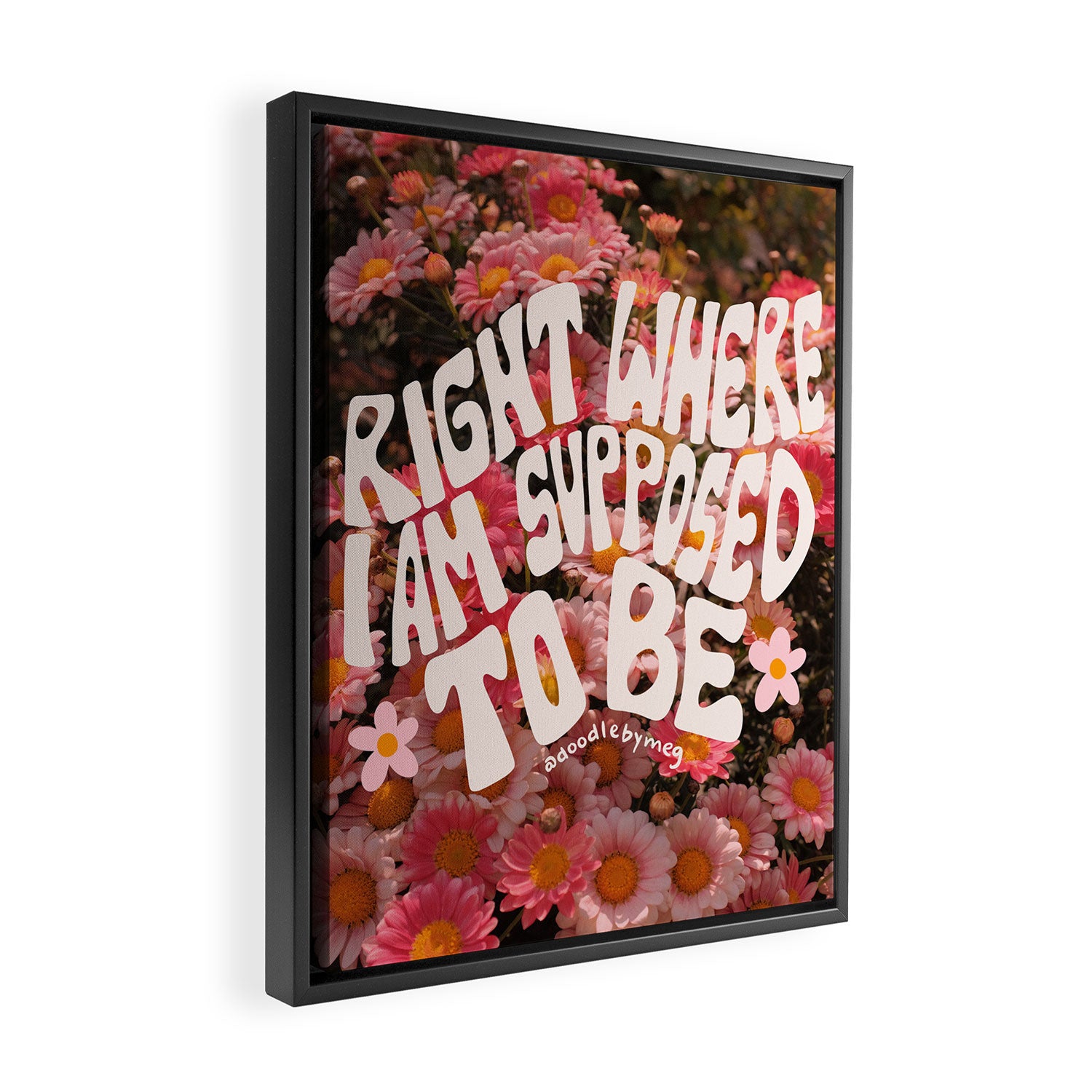 Right Where You Belong Framed Canvas Print Gallery Image 2