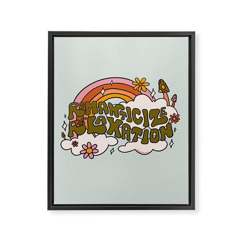 Romanticize Relaxation Framed Canvas Print Gallery Image 8