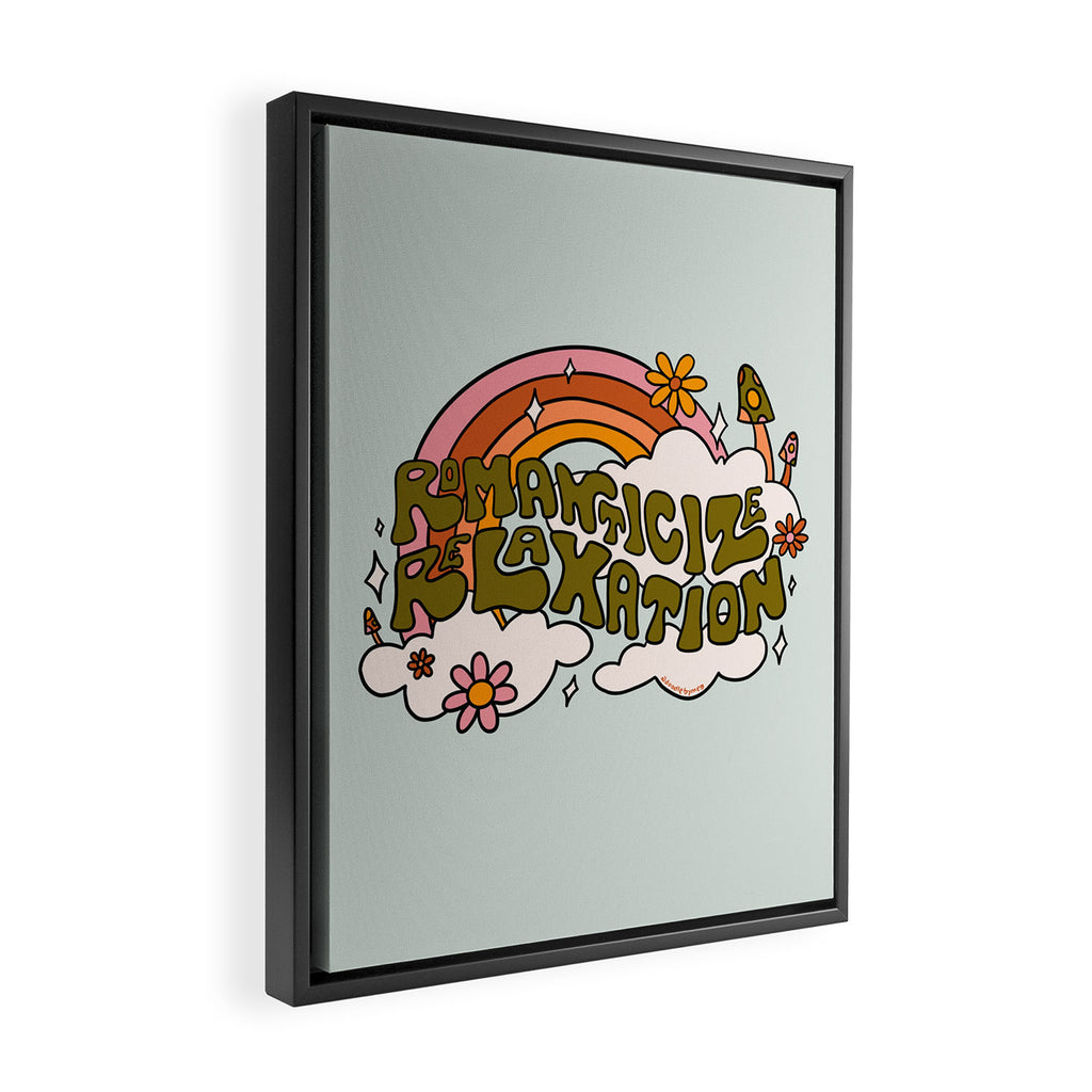 Romanticize Relaxation Framed Canvas Print Gallery Image 2