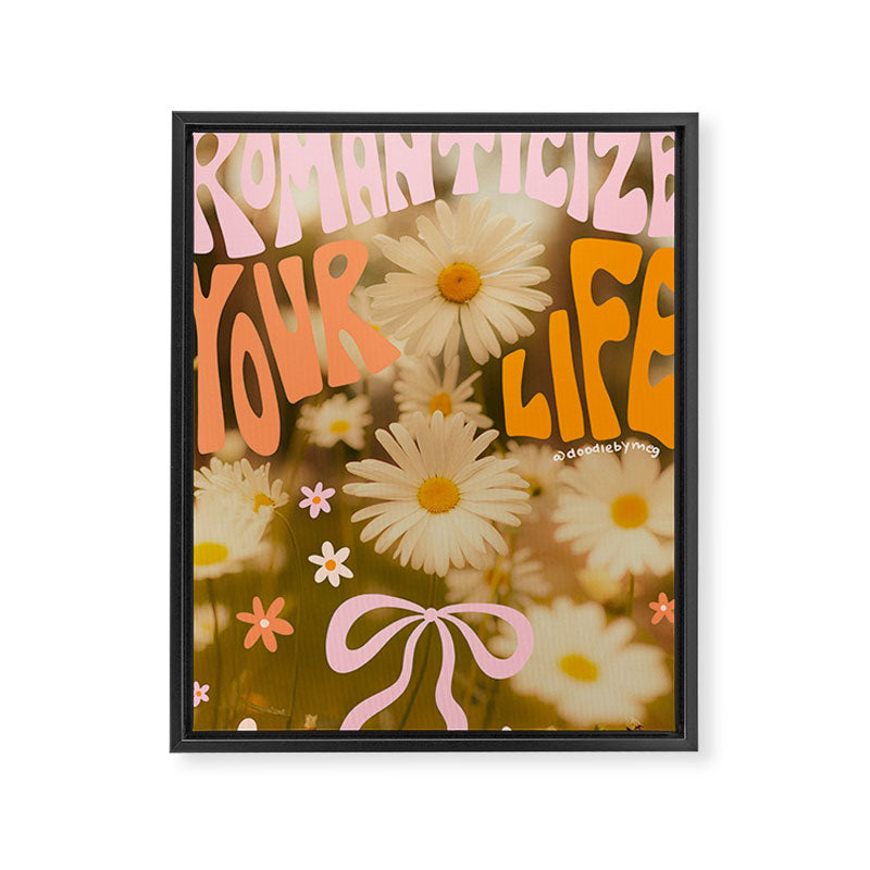 Romanticize Your Life Framed Canvas Print Gallery Image 6