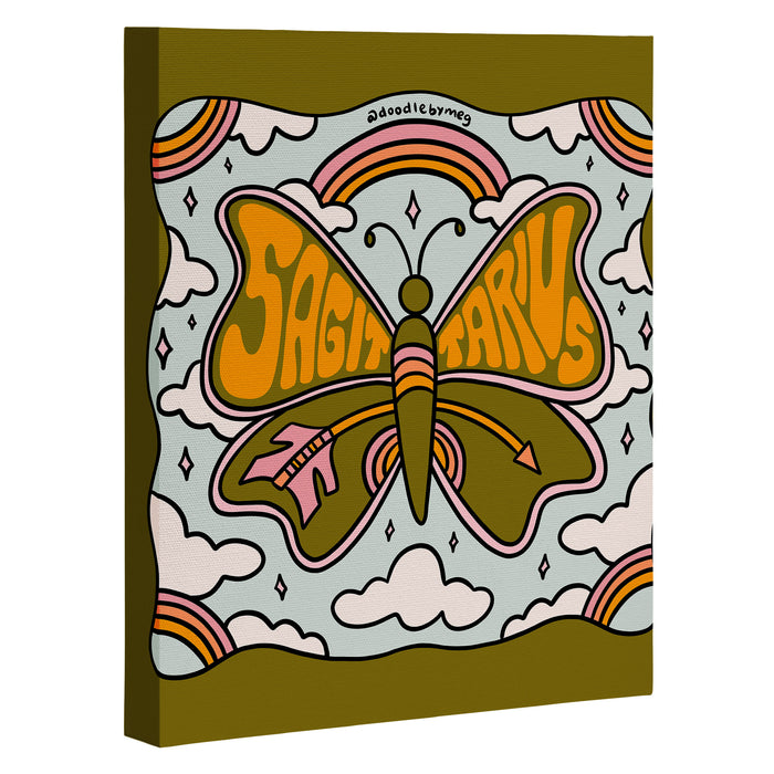 Sagittarius Butterfly Canvas Print Gallery Image 1