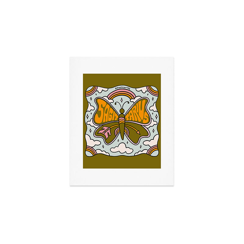 Sagittarius Butterfly Art Print Gallery Image 1