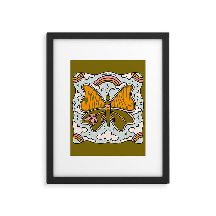 Sagittarius Butterfly Framed Art Print Gallery Image 1