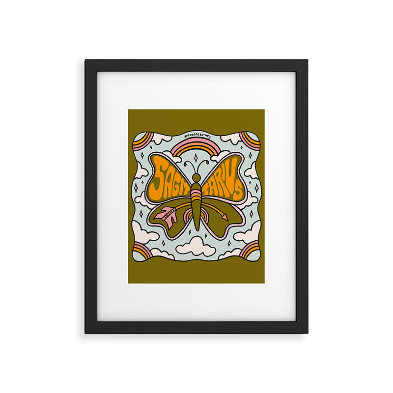 Sagittarius Butterfly Framed Art Print Gallery Image 6