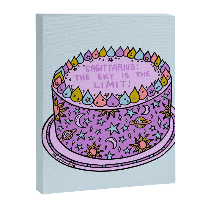 Sagittarius Cake Canvas Print Gallery Image 1