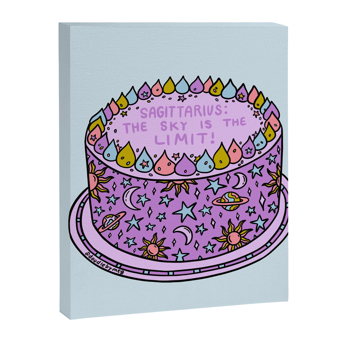 Sagittarius Cake Canvas Print Gallery Image 8