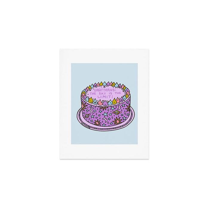 Sagittarius Cake Art Print Gallery Image 1