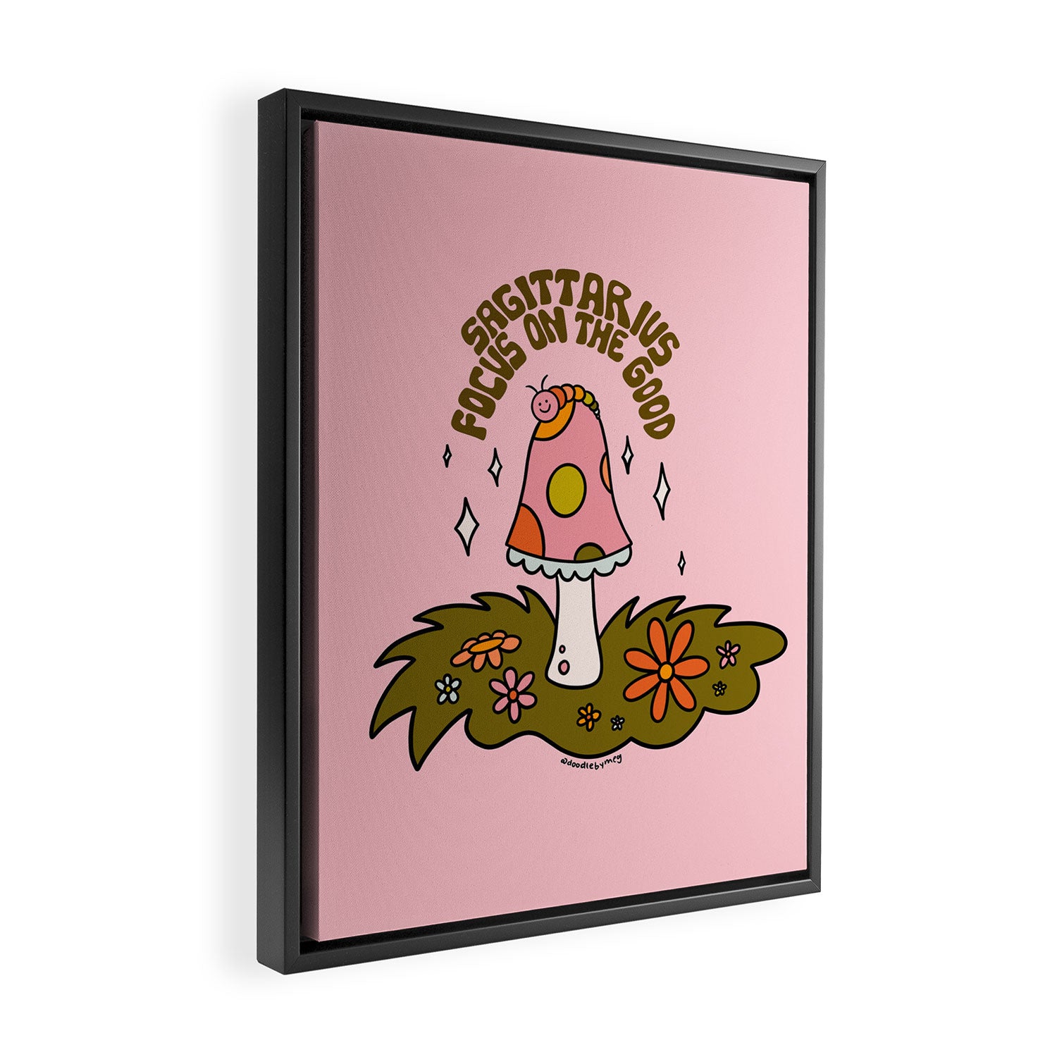 Sagittarius Caterpillar Framed Canvas Print Gallery Image 2