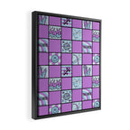 Sagittarius Checkered Print Framed Canvas Print Gallery Image 2