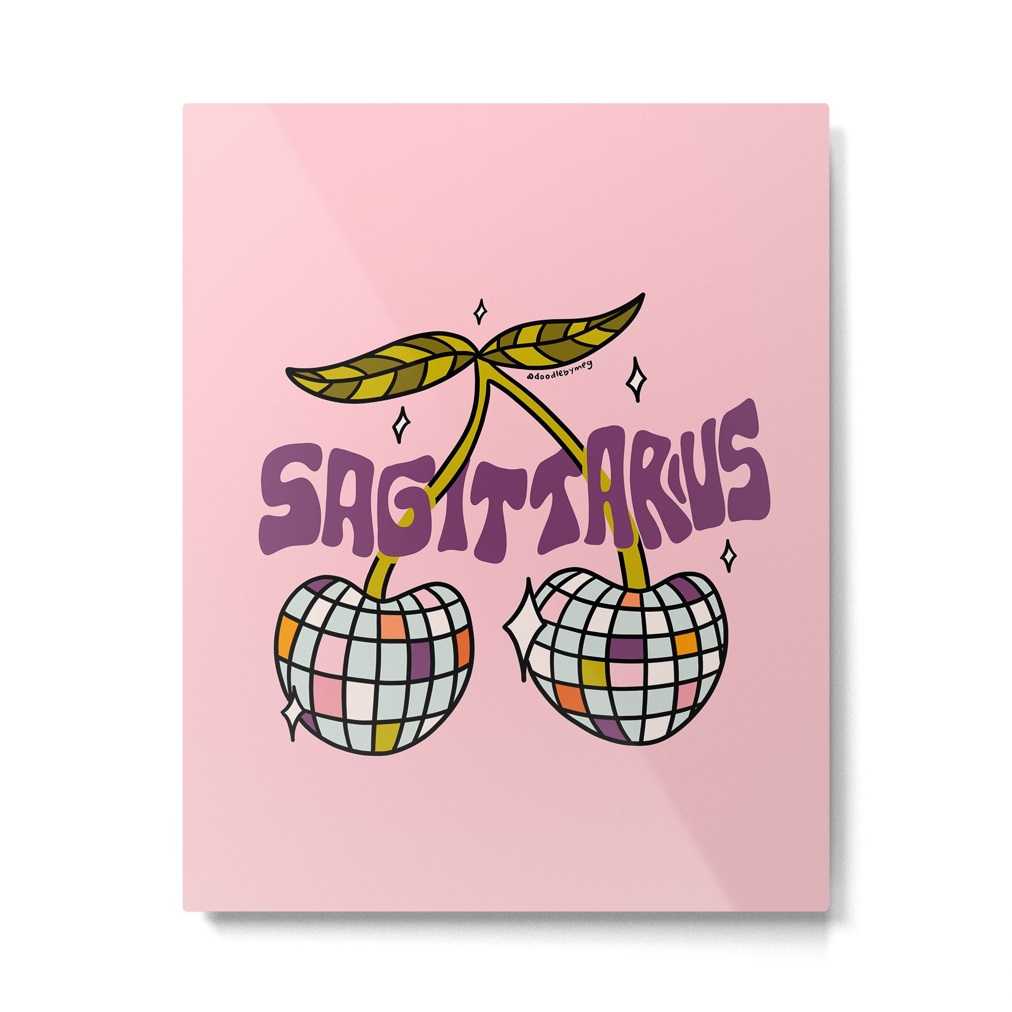 Sagittarius Cherries Metal Print Gallery Image 6