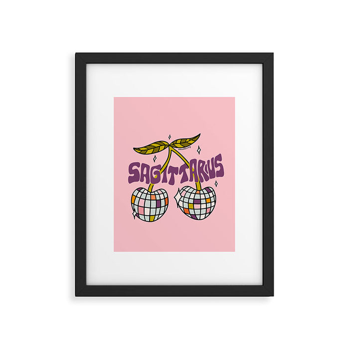 Sagittarius Cherries Framed Art Print Gallery Image 1