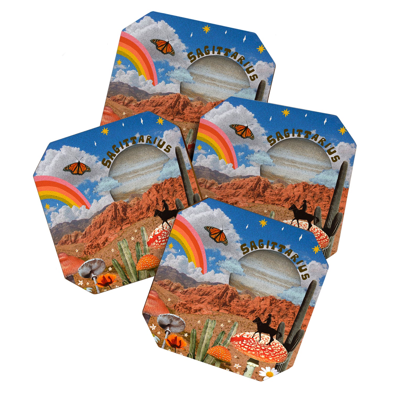 Sagittarius Collage Coaster Gallery Image 1