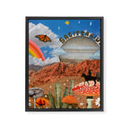 Sagittarius Collage Framed Canvas Print Gallery Image 8