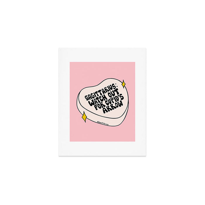 Sagittarius Conversation Heart Art Print Gallery Image 1