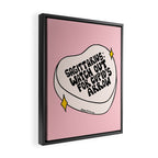 Sagittarius Conversation Heart Framed Canvas Print Gallery Image 2