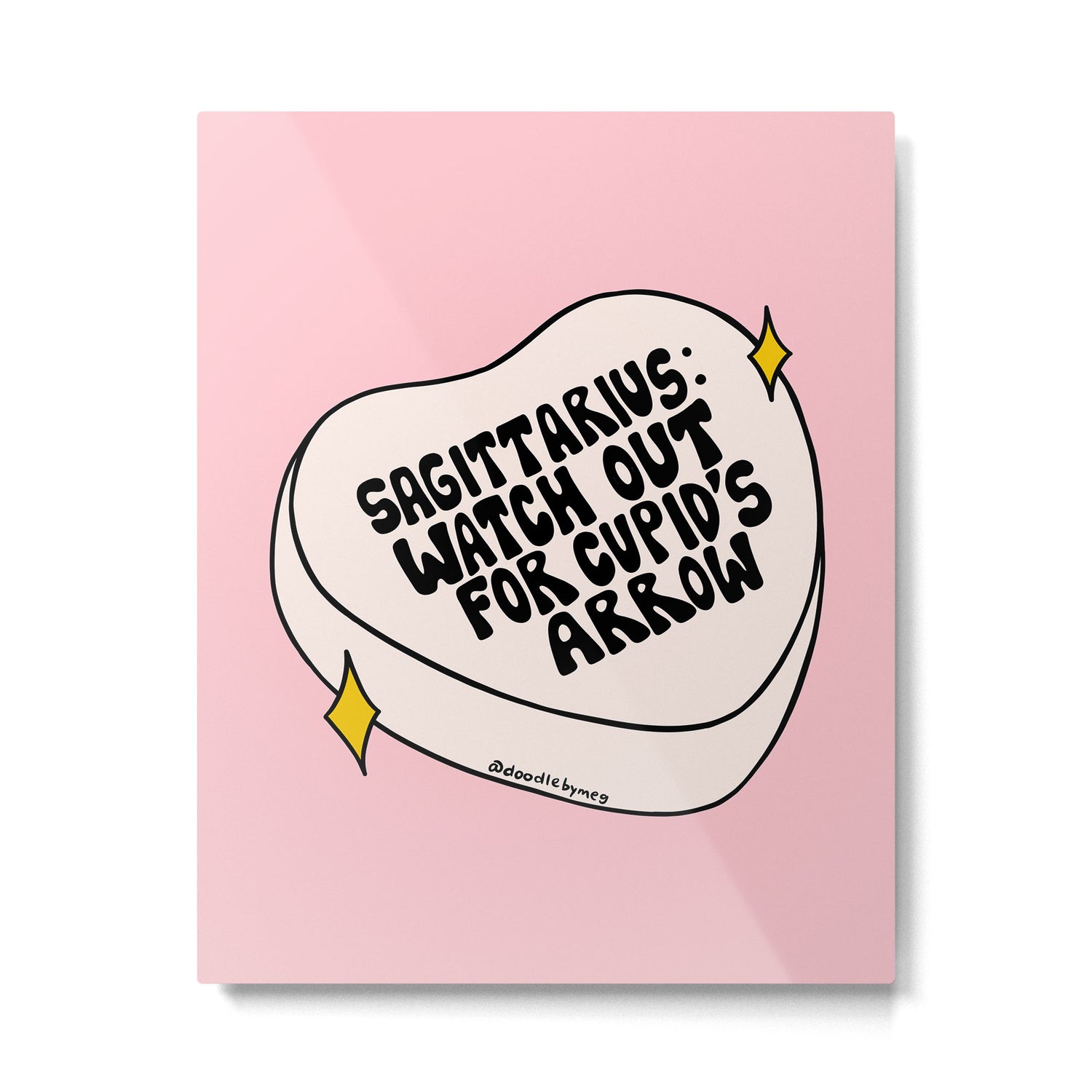 Sagittarius Conversation Heart Metal Print Gallery Image 6