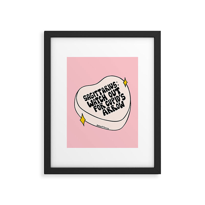 Sagittarius Conversation Heart Framed Art Print Gallery Image 6