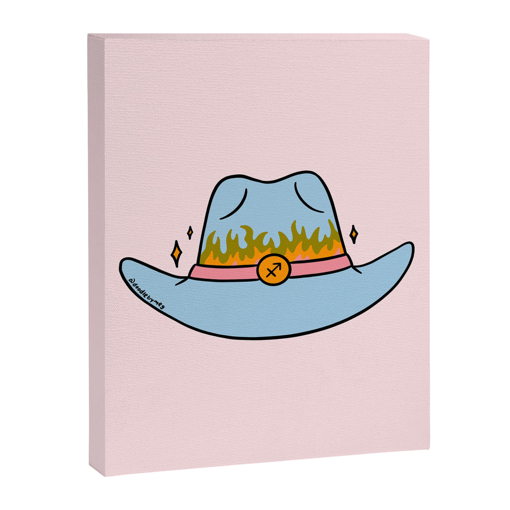 Sagittarius Cowboy Hat Canvas Print Gallery Image 8