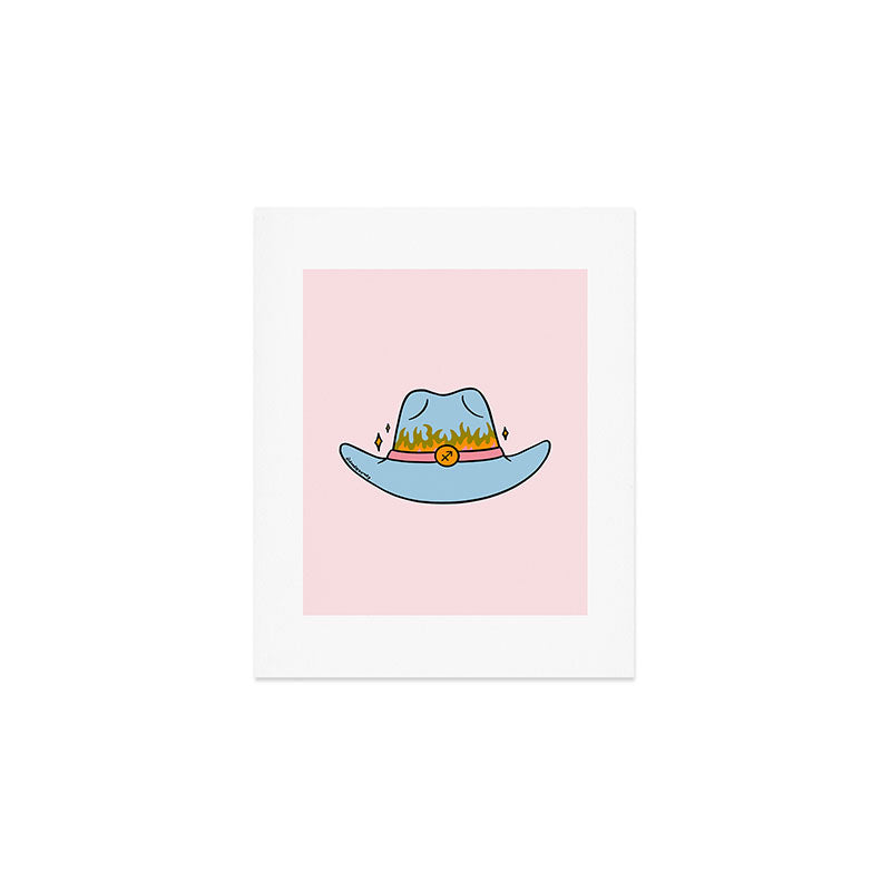 Sagittarius Cowboy Hat Art Print Gallery Image 1