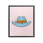 Sagittarius Cowboy Hat Framed Canvas Print Gallery Image 8