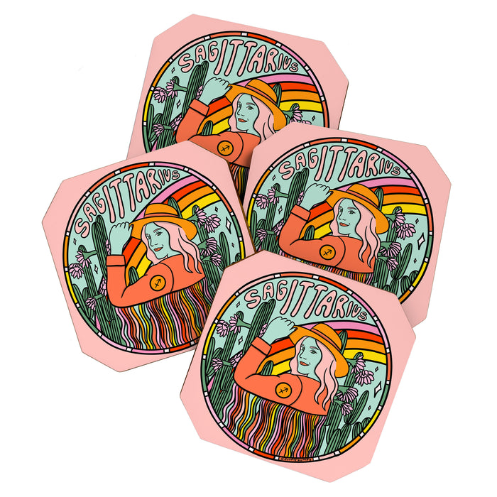 Sagittarius Cowgirl Coaster Gallery Image 1