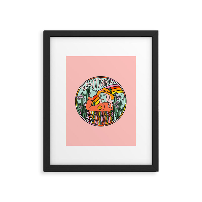 Sagittarius Cowgirl Framed Art Print Gallery Image 6