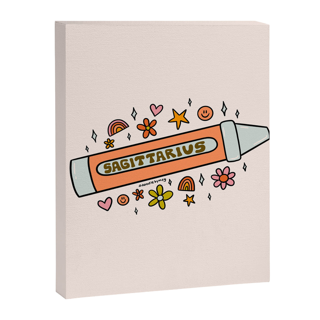 Sagittarius Crayon Canvas Print Gallery Image 8