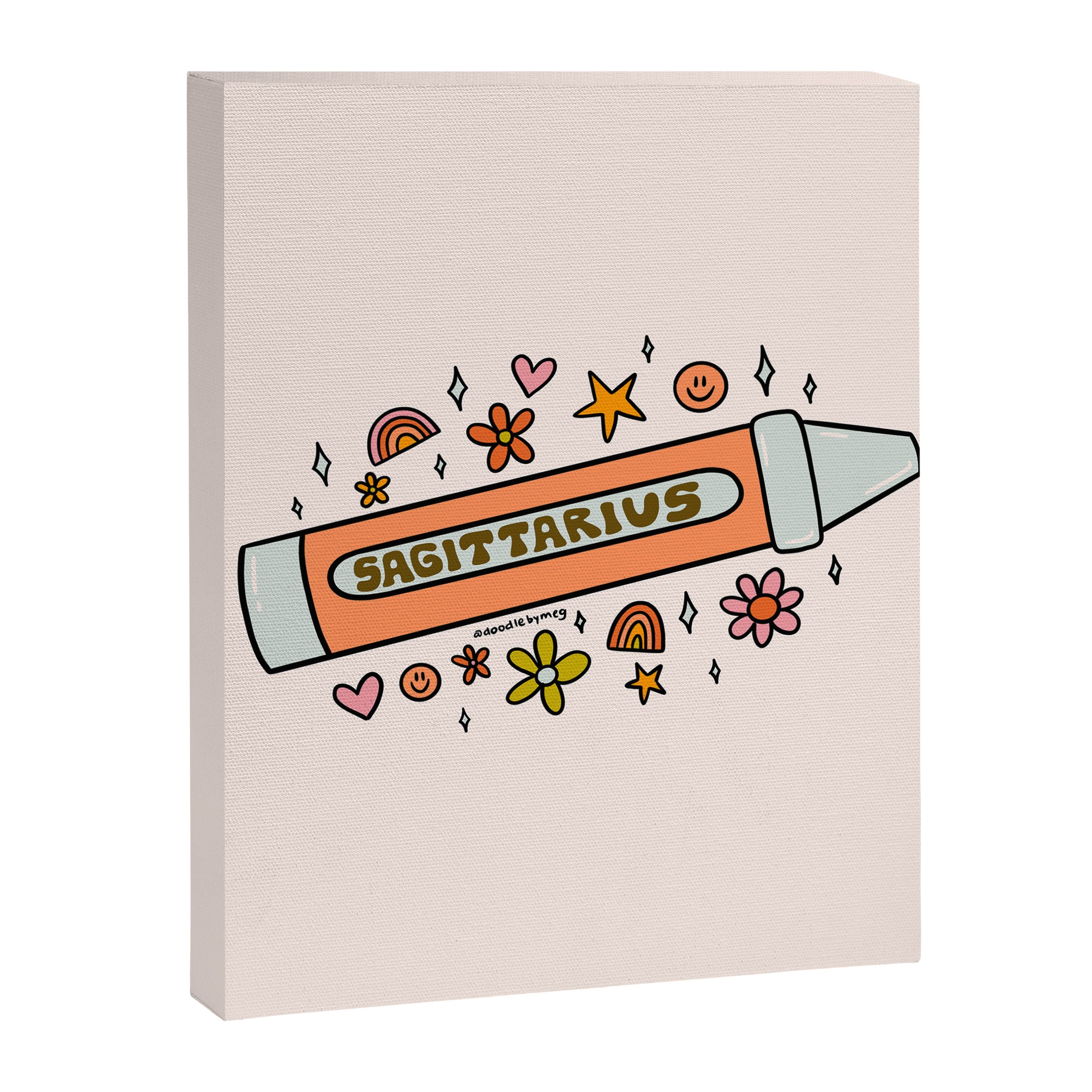 Sagittarius Crayon Canvas Print Gallery Image 8