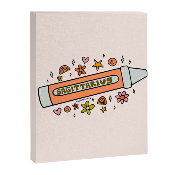 Sagittarius Crayon Canvas Print Gallery Image 1
