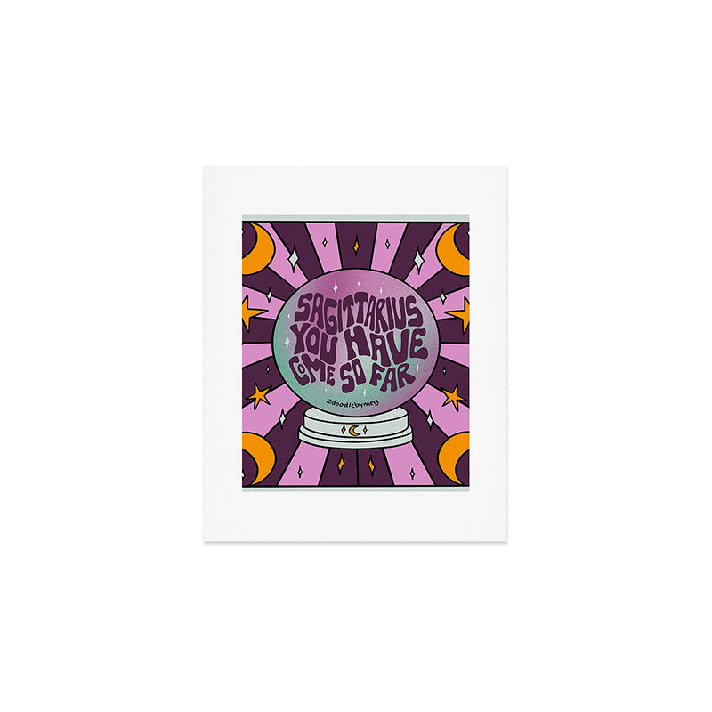 Sagittarius Crystal Ball Art Print Gallery Image 1
