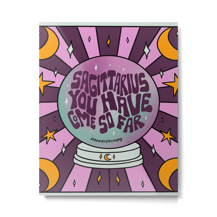Sagittarius Crystal Ball Metal Print Gallery Image 1