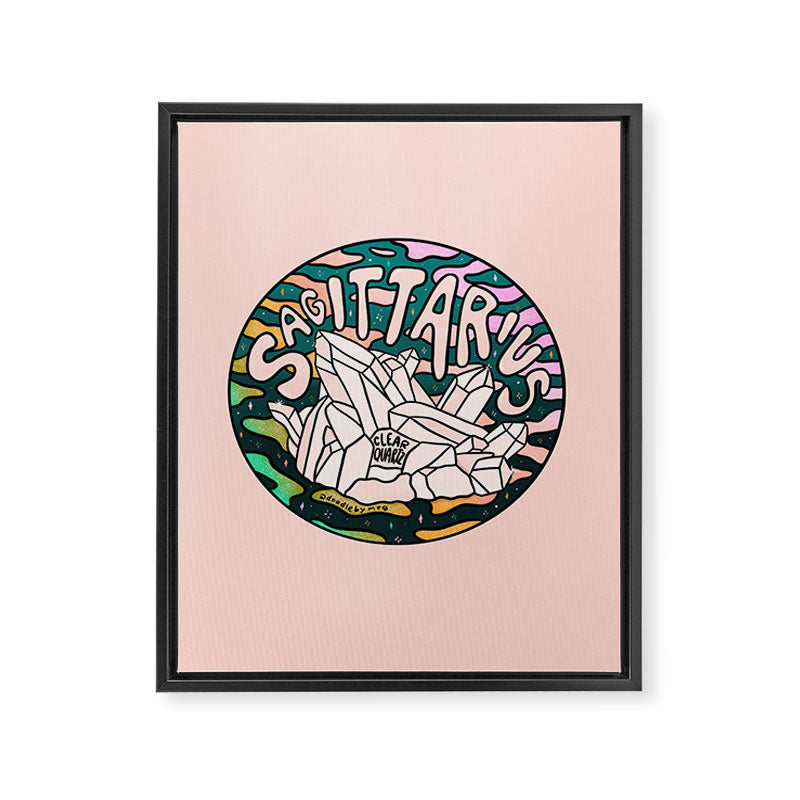 Sagittarius Crystal Framed Canvas Print Gallery Image 8