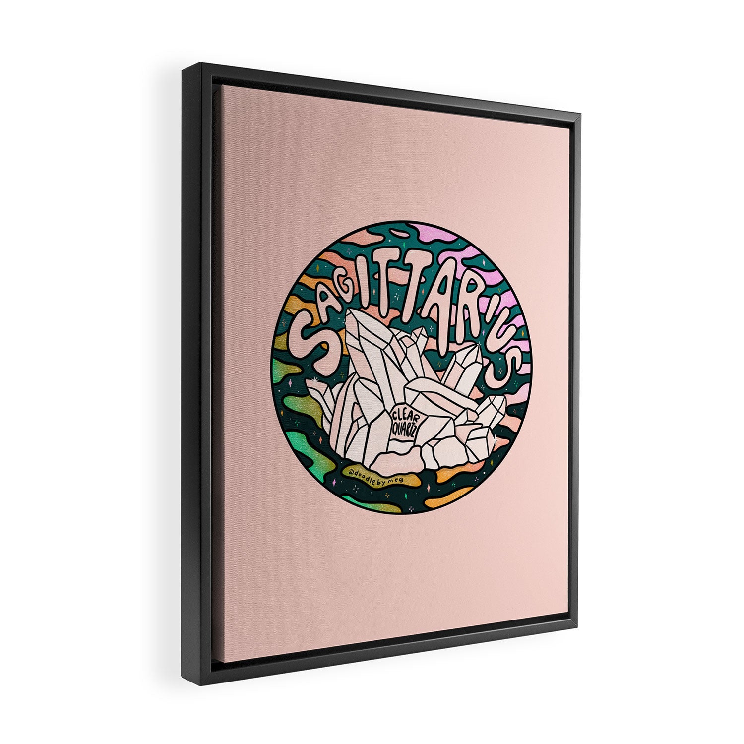 Sagittarius Crystal Framed Canvas Print Gallery Image 2