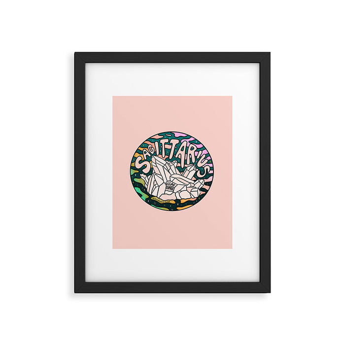 Sagittarius Crystal Framed Art Print Gallery Image 1