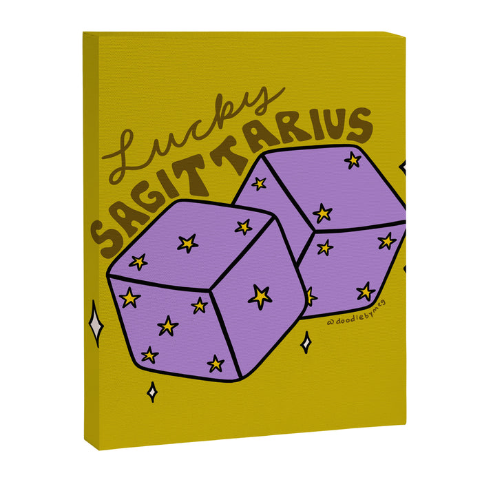 Sagittarius Dice Canvas Print Gallery Image 1
