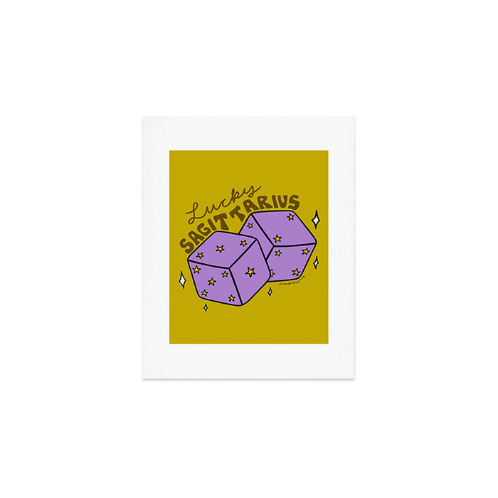 Sagittarius Dice Art Print Gallery Image 1