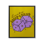 Sagittarius Dice Framed Canvas Print Gallery Image 8
