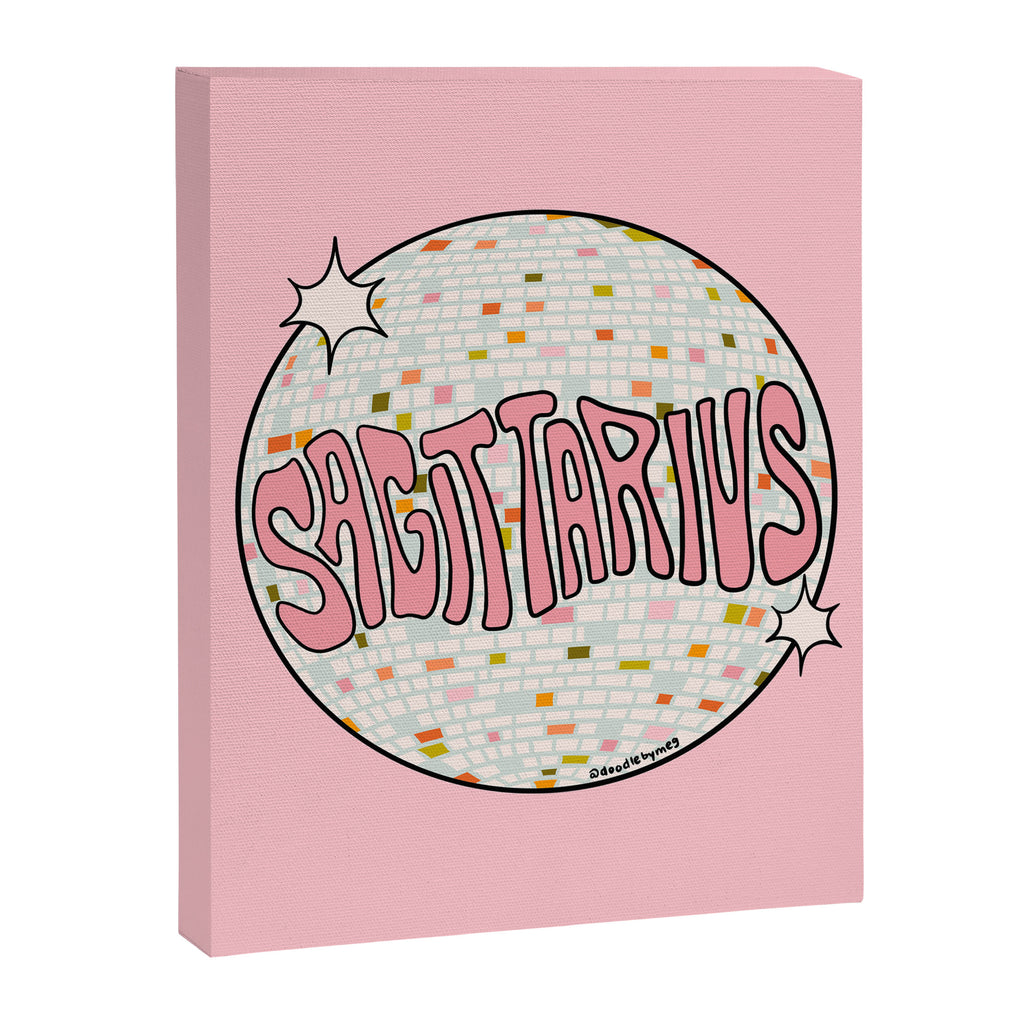 Sagittarius Disco Ball Canvas Print Gallery Image 8