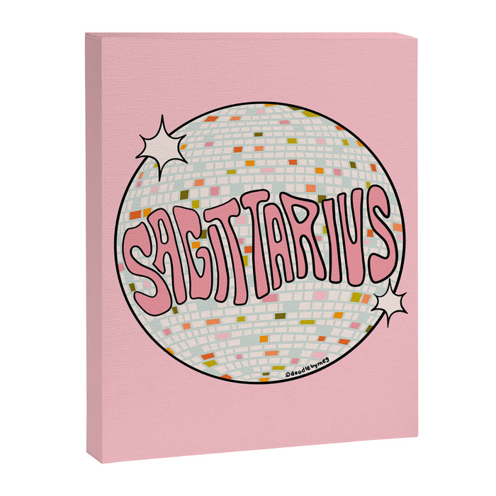 Sagittarius Disco Ball Canvas Print Gallery Image 1
