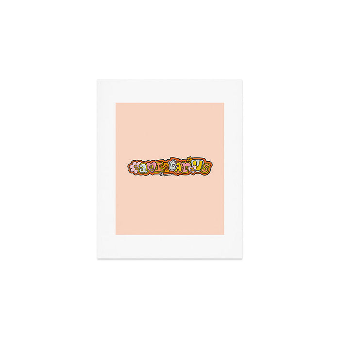 Sagittarius Doodle Letters Art Print Gallery Image 1