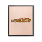 Sagittarius Doodle Letters Framed Canvas Print Gallery Image 8