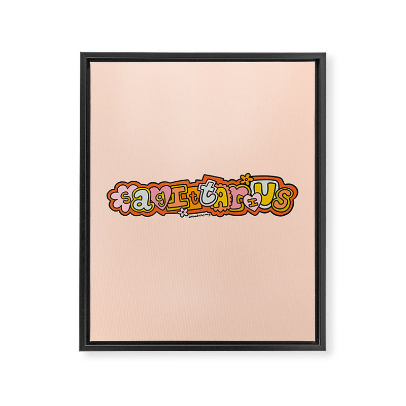 Sagittarius Doodle Letters Framed Canvas Print Gallery Image 8