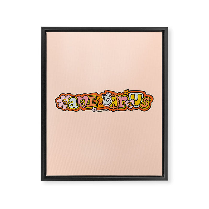 Sagittarius Doodle Letters Framed Canvas Print Gallery Image 1