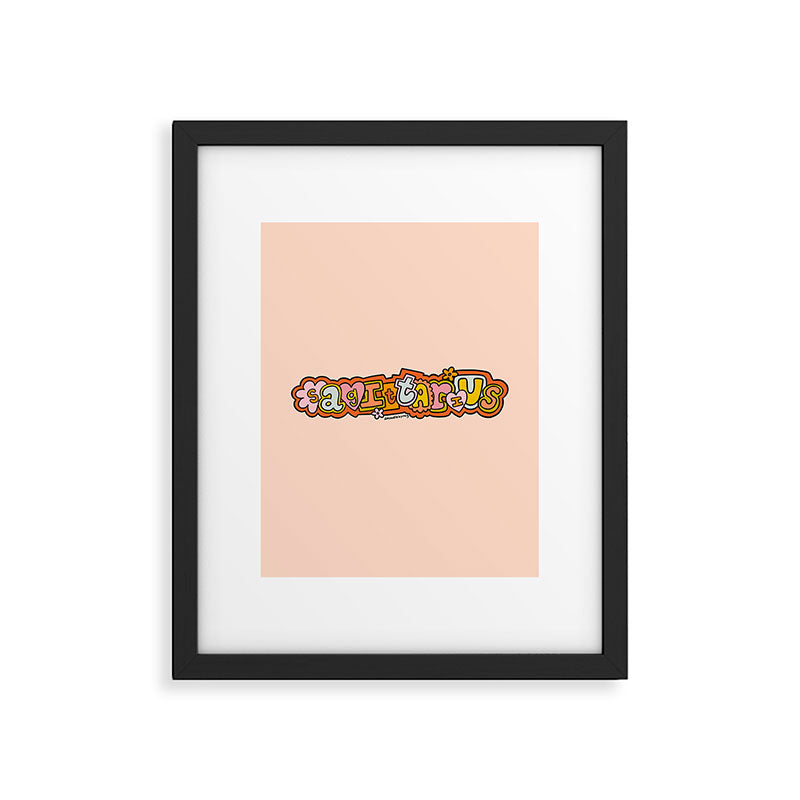 Sagittarius Doodle Letters Framed Art Print Gallery Image 6