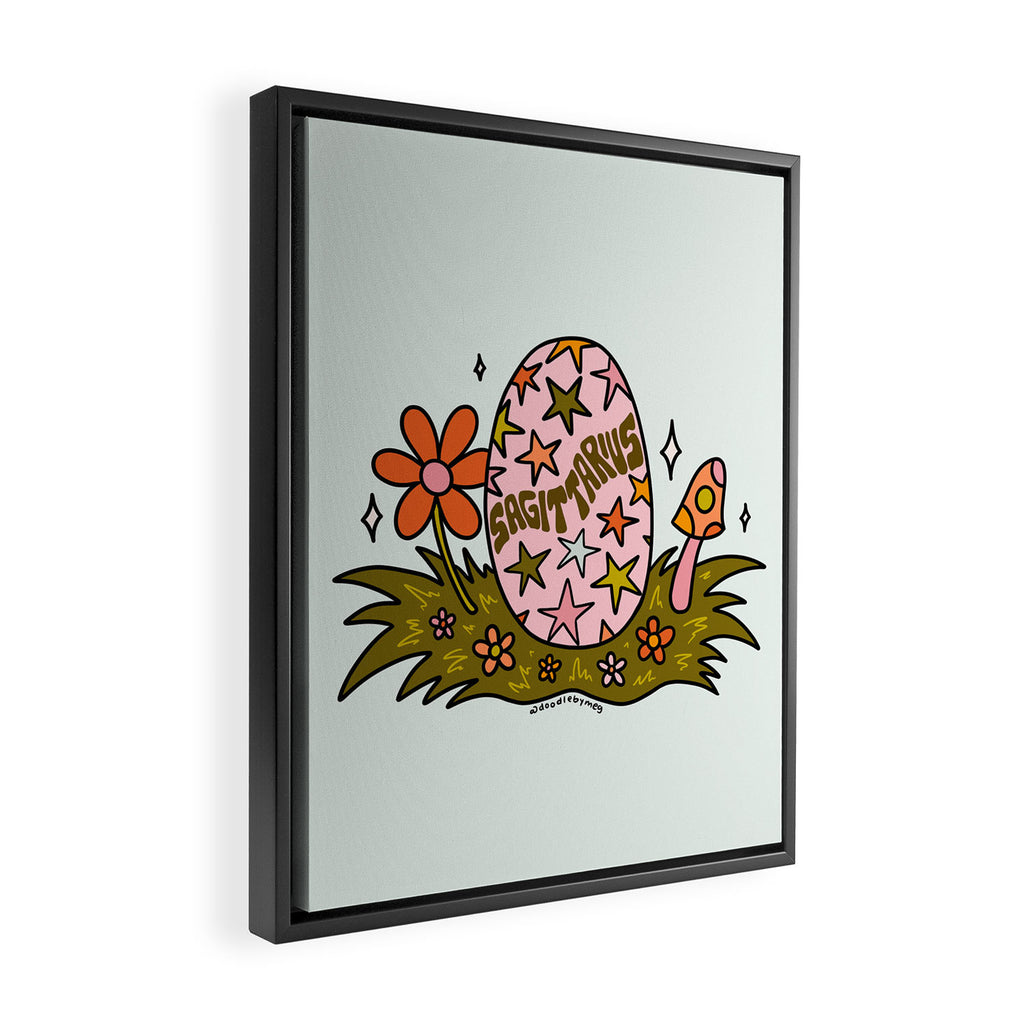 Sagittarius Easter Egg Framed Canvas Print Gallery Image 2
