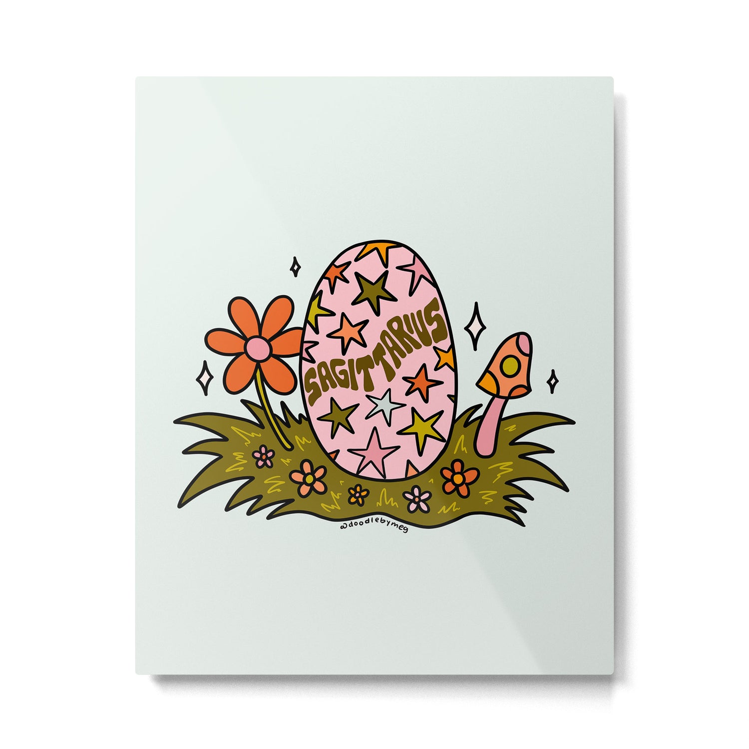 Sagittarius Easter Egg Metal Print Gallery Image 6