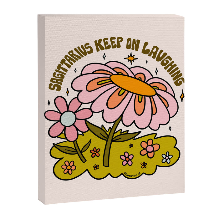 Sagittarius Flower Canvas Print Gallery Image 1