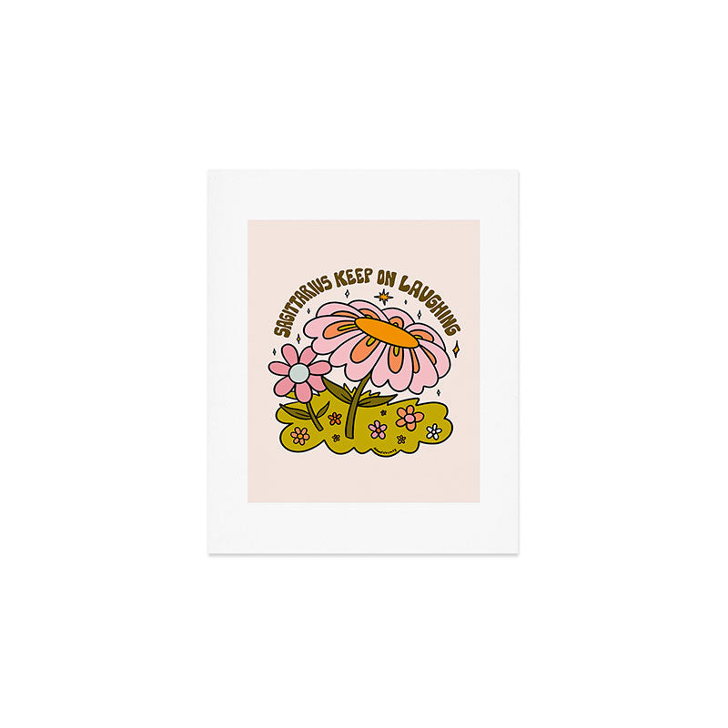 Sagittarius Flower Art Print Gallery Image 1
